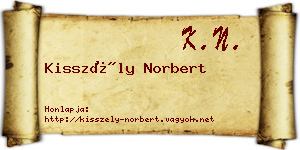 Kisszély Norbert névjegykártya